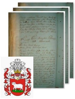 Przykładowe zdjęcie wywodu rodowitości szlacheckiej z 1802 roku, stron 3.jpg