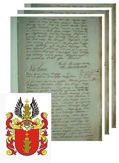 Przykładowe zdjęcie wywodu rodowitości szlacheckiej z 1802 roku, stron 3.jpg