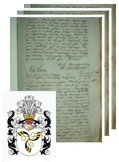 Przykładowe zdjęcie wywodu rodowitości szlacheckiej z 1802 roku, stron 3.jpg