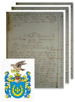 Przykładowe zdjęcie wywodu rodowitości szlacheckiej z 1802 roku, stron 3.jpg