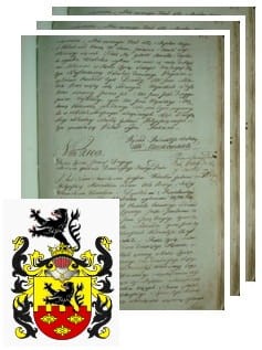 Przykładowe zdjęcie wywodu rodowitości szlacheckiej z 1802 roku, stron 3.jpg