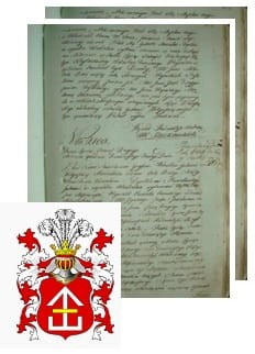 Przykładowe zdjęcie wywodu rodowitości szlacheckiej z 1802 roku, stron 2.jpg