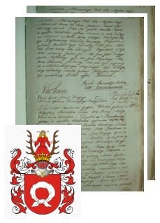 Przykładowe zdjęcie wywodu rodowitości szlacheckiej z 1802 roku, stron 2.jpg
