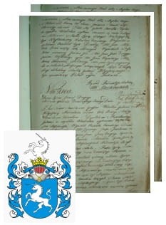 Przykładowe zdjęcie wywodu rodowitości szlacheckiej z 1802 roku, stron 2.jpg