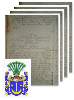 Przykładowe zdjęcie wywodu rodowitości szlacheckiej z 1802 roku, stron 4.jpg