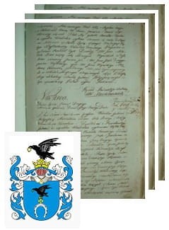 Przykładowe zdjęcie wywodu rodowitości szlacheckiej z 1802 roku, stron 3.jpg