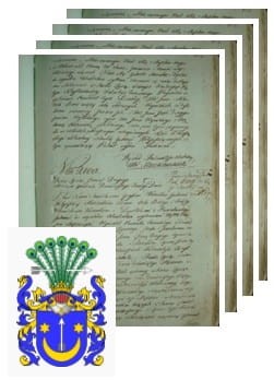 Przykładowe zdjęcie wywodu rodowitości szlacheckiej z 1802 roku, stron 4.jpg