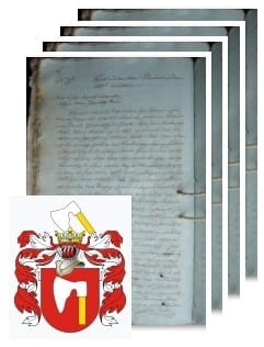 Przykładowe zdjęcie wywodu rodowitości szlacheckiej z 1816 roku, stron 4.jpg