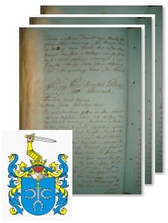 Przykładowe zdjęcie wywodu rodowitości szlacheckiej z 1802 roku, stron 3.jpg