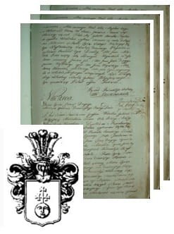 Przykładowe zdjęcie wywodu rodowitości szlacheckiej z 1802 roku, stron 3.jpg