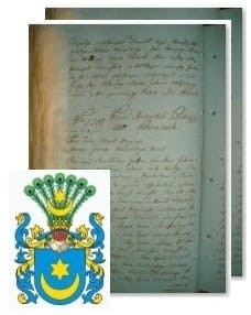 Przykładowe zdjęcie wywodu rodowitości szlacheckiej z 1802 roku, stron 2.jpg