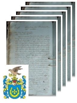 Przykładowe zdjęcie wywodu rodowitości szlacheckiej z 1811 roku, stron 5.jpg