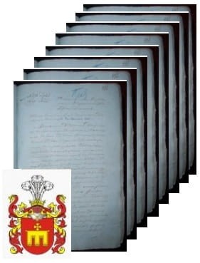 Przykładowe zdjęcie wywodu rodowitości szlacheckiej z 1835 roku, stron 8.jpg