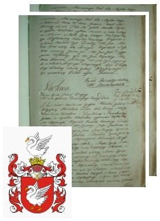 Przykładowe zdjęcie wywodu rodowitości szlacheckiej z 1802 roku, stron 2.jpg