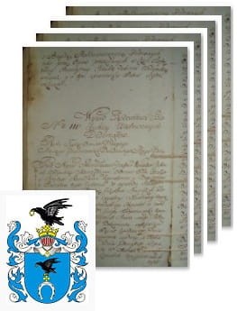Przykładowe zdjęcie wywodu rodowitości szlacheckiej z 1801 roku, stron 4.jpg