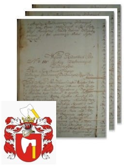Przykładowe zdjęcie wywodu rodowitości szlacheckiej z 1802 roku, stron 3.jpg