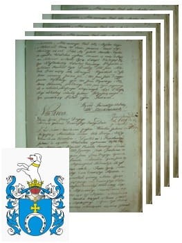 Przykładowe zdjęcie wywodu rodowitości szlacheckiej z 1802 roku, stron 5.jpg