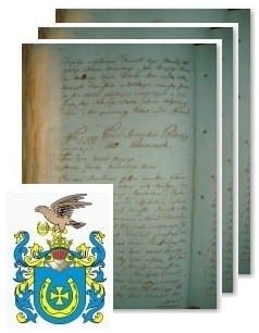 Przykładowe zdjęcie wywodu rodowitości szlacheckiej z 1802 roku, stron 3.jpg