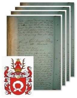 Przykładowe zdjęcie wywodu rodowitości szlacheckiej z 1802 roku, stron 4.jpg