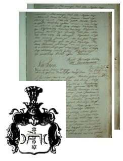 Przykładowe zdjęcie wywodu rodowitości szlacheckiej z 1802 roku, stron 2.jpg