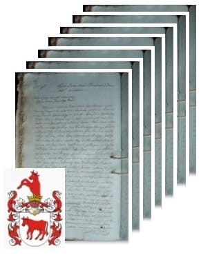 Przykładowe zdjęcie wywodu rodowitości szlacheckiej z 1806 roku, stron 7.jpg