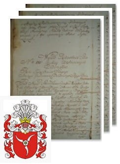 Przykładowe zdjęcie wywodu rodowitości szlacheckiej z 1802 roku, stron 3.jpg