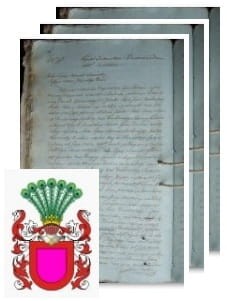 Przykładowe zdjęcie wywodu rodowitości szlacheckiej z 1807 roku, stron 3.jpg