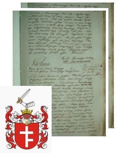 Przykładowe zdjęcie wywodu rodowitości szlacheckiej z 1802 roku, stron 2.jpg