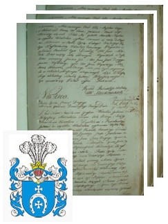 Przykładowe zdjęcie wywodu rodowitości szlacheckiej z 1802 roku, stron 3.jpg