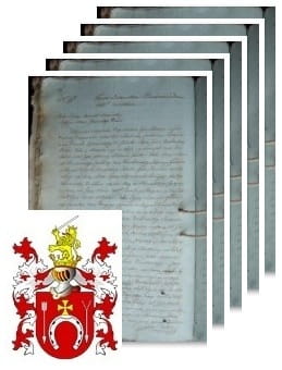Przykładowe zdjęcie wywodu rodowitości szlacheckiej z 1805 roku, stron 5.jpg