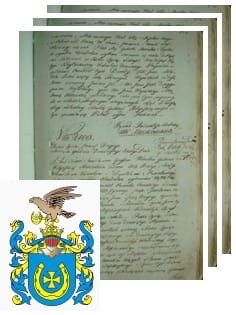 Przykładowe zdjęcie wywodu rodowitości szlacheckiej z 1802 roku, stron 3.jpg