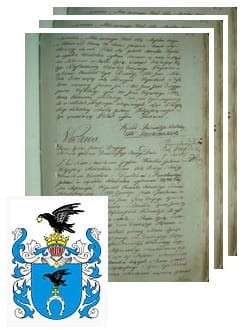 Przykładowe zdjęcie wywodu rodowitości szlacheckiej z 1802 roku, stron 3.jpg