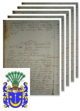 Przykładowe zdjęcie wywodu rodowitości szlacheckiej z 1801 roku, stron 5.jpg