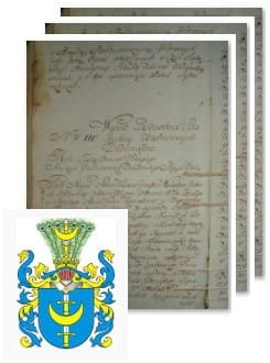 Przykładowe zdjęcie wywodu rodowitości szlacheckiej z 1802 roku, stron 3.jpg