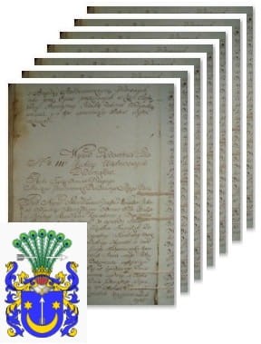 Przykładowe zdjęcie wywodu rodowitości szlacheckiej z 1802 roku, stron 7.jpg