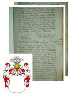 Przykładowe zdjęcie wywodu rodowitości szlacheckiej z 1802 roku, stron 2.jpg