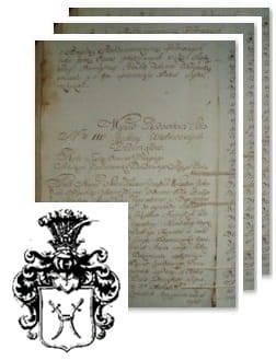 Przykładowe zdjęcie wywodu rodowitości szlacheckiej z 1802 roku, stron 3.jpg