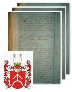 Przykładowe zdjęcie wywodu rodowitości szlacheckiej z 1802 roku, stron 3.jpg
