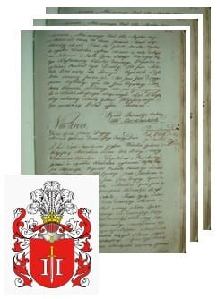 Przykładowe zdjęcie wywodu rodowitości szlacheckiej z 1802 roku, stron 3.jpg