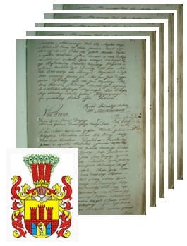 Przykładowe zdjęcie wywodu rodowitości szlacheckiej z 1802 roku, stron 5.jpg