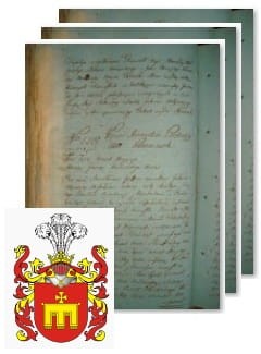 Przykładowe zdjęcie wywodu rodowitości szlacheckiej z 1802 roku, stron 3.jpg