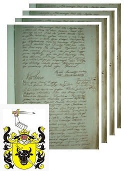 Przykładowe zdjęcie wywodu rodowitości szlacheckiej z 1802 roku, stron 4.jpg