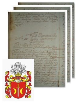 Przykładowe zdjęcie wywodu rodowitości szlacheckiej z 1802 roku, stron 3.jpg
