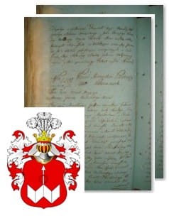 Przykładowe zdjęcie wywodu rodowitości szlacheckiej z 1802 roku, stron 2.jpg