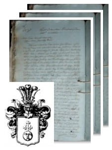 Przykładowe zdjęcie wywodu rodowitości szlacheckiej z 1816 roku, stron 3.jpg