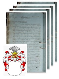 Przykładowe zdjęcie wywodu rodowitości szlacheckiej z 1810 roku, stron 4.jpg