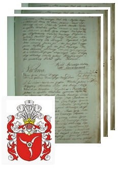 Przykładowe zdjęcie wywodu rodowitości szlacheckiej z 1802 roku, stron 3.jpg