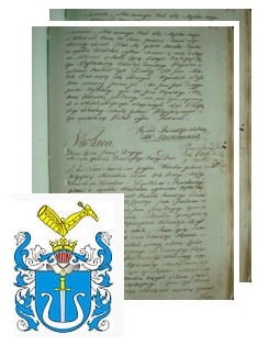 Przykładowe zdjęcie wywodu rodowitości szlacheckiej z 1802 roku, stron 2.jpg