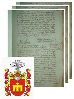 Przykładowe zdjęcie wywodu rodowitości szlacheckiej z 1802 roku, stron 3.jpg