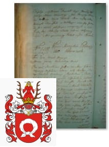 Przykładowe zdjęcie wywodu rodowitości szlacheckiej z 1802 roku, stron 1.jpg